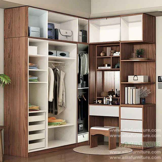 dalam lemari pakaian Hpl minimalis sudut meja beach