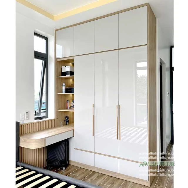 lemari pakaian plus meja minimalis unit rado